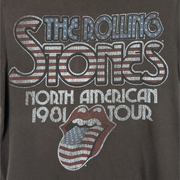 The Rolling Stones North American 1981 Tour T-Shirt Old Navy Men's Size Large - Picture 2 of 4